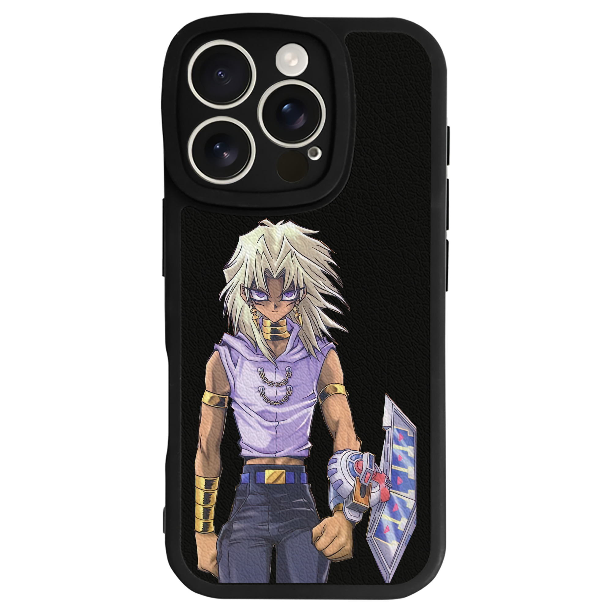 （画像用） 遊☆戯☆王 Yu-Gi-Oh! 【iPhone 16シリーズ対応】シリコンスマホケース（レザー調） 材質：シリコン